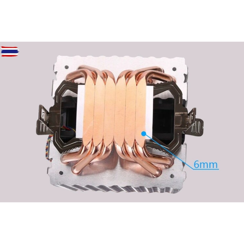 CPU AIR COOLER พัดลมซีพียู Intel LGA2011 2011-3 2066 X79 X99 X299 4PIN ...