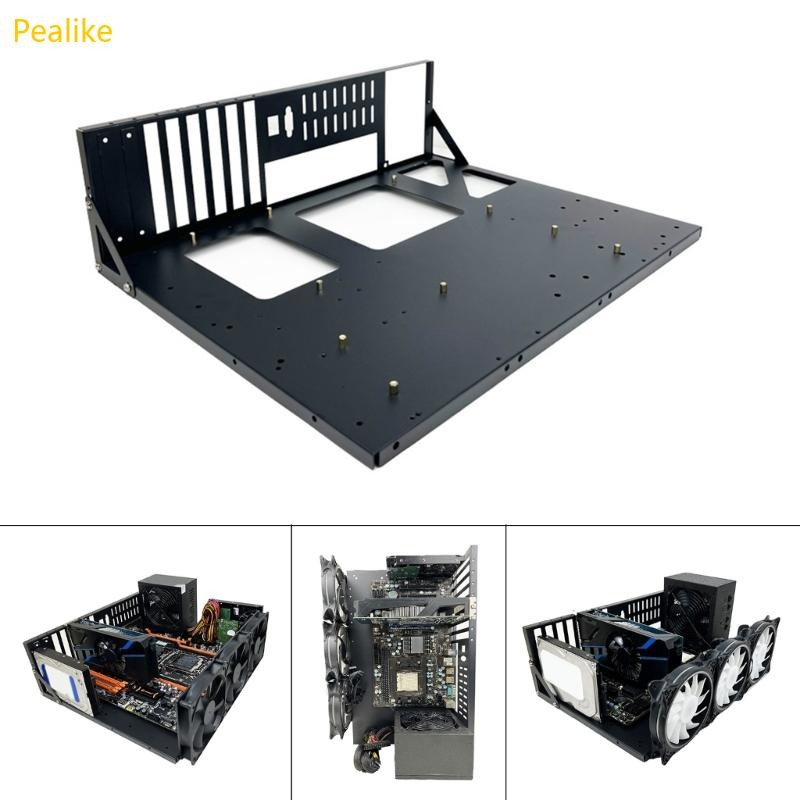 Pealike แผ่นเหล็กรีดเย็น Miner Rig กรณี GPU Mining Frame Expert Bitcoin ...