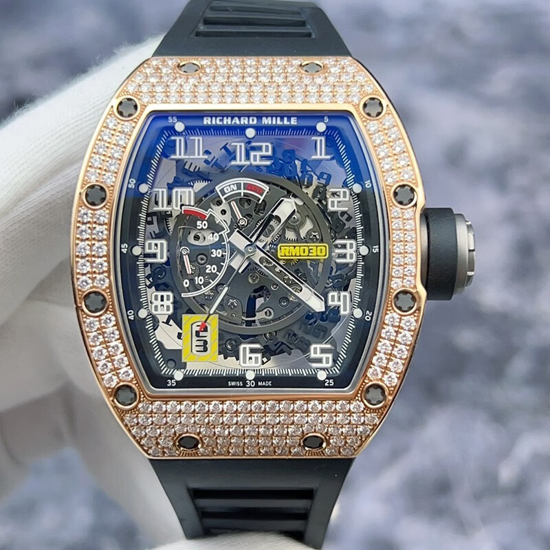 Rm RM RM030 Original Diamond 18K Rose Gold วัสดุ Hollow Design ปฏิทิน ...