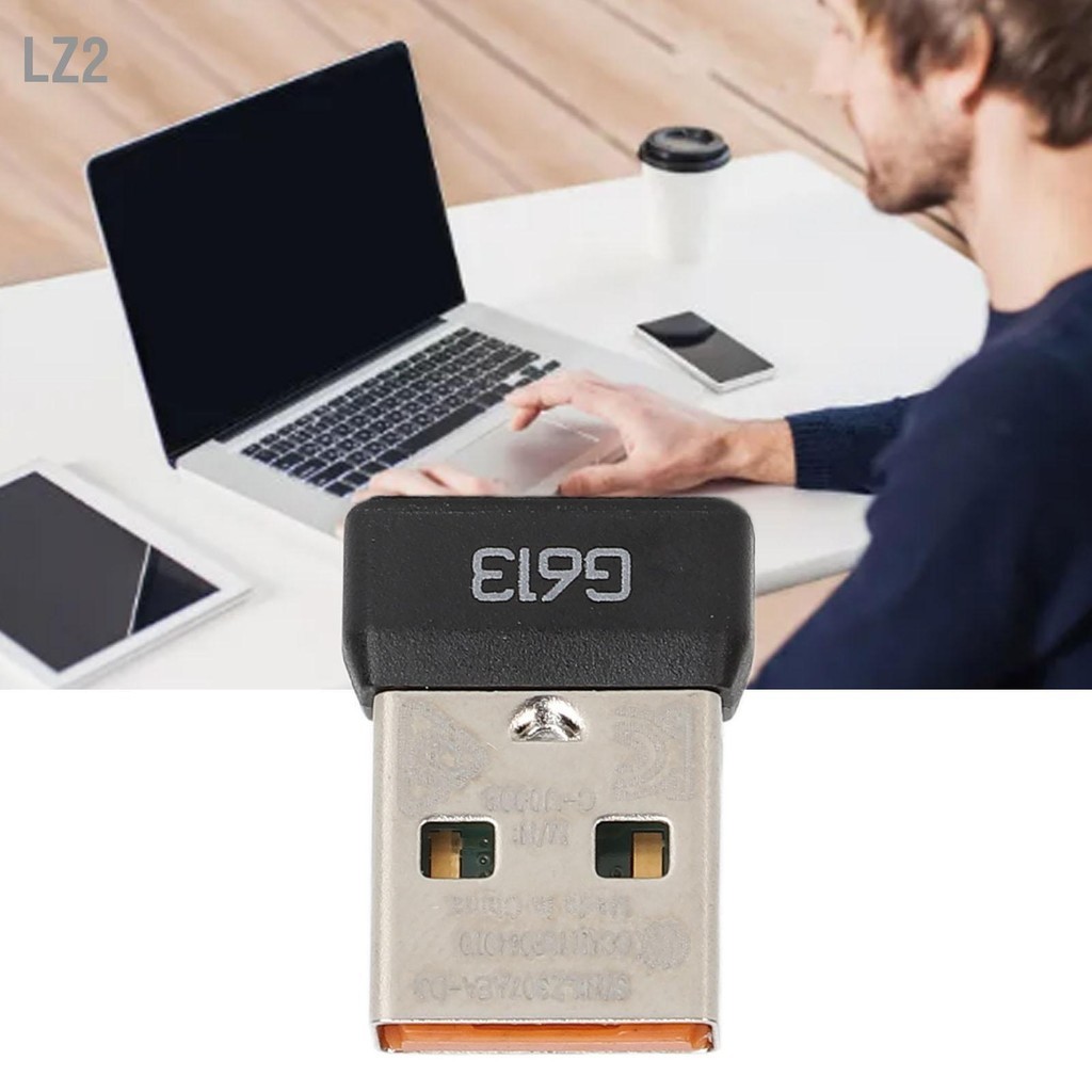 LZ2 ตัวรับสัญญาณ USB สำหรับ Logitech G613 ไร้สายคีย์บอร์ดเกมกล 2.4G ...