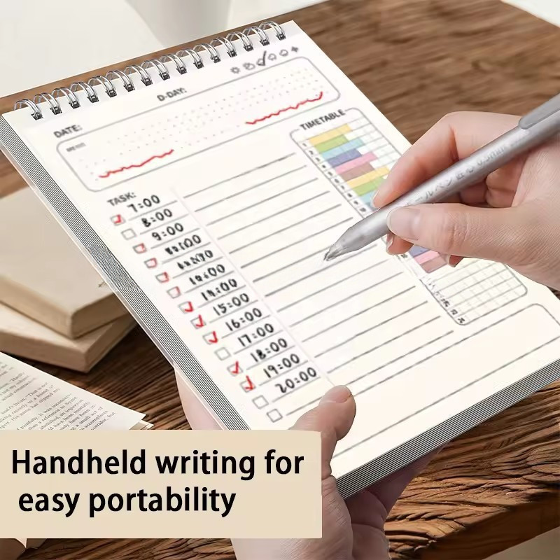 อุปกรณ์เครื่องเขียน 1 ชิ้น Planner Agenda Spiral A5 Notebook Schedules ...