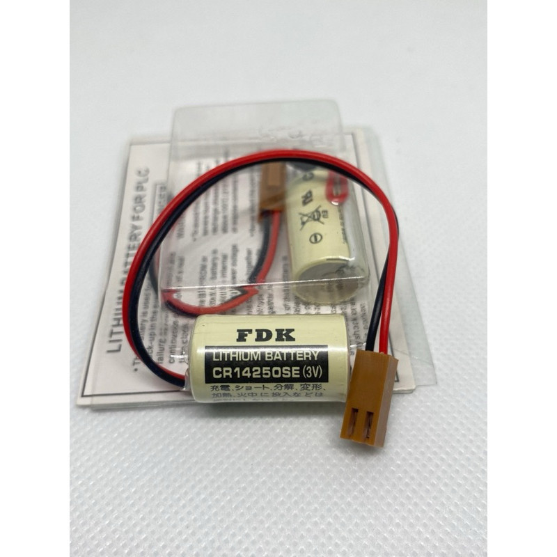 FDK แท้ CR14250SE CR14250 14250 3V แบตเตอรี่ลิเธียม FANAC มี แจ็คดำ ...