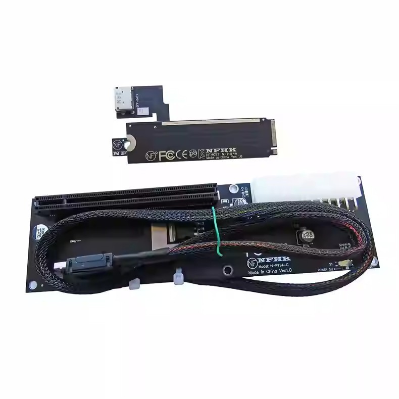 Adaptateur M2 NVMe M Key Oculink SFF-8612 compatible PCIe 4.0