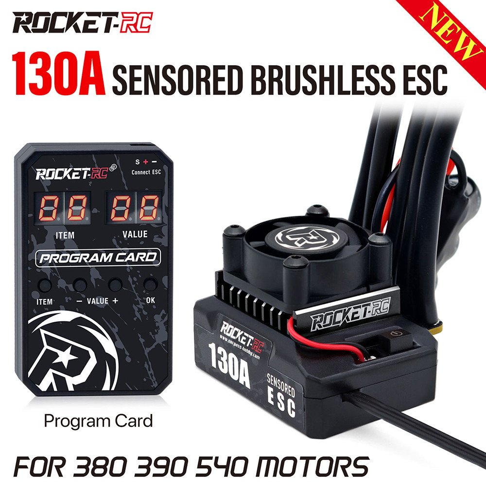 Rocket-rc ใหม่ Brushless ESC Electronic Speed Controller 130A Sensored ...
