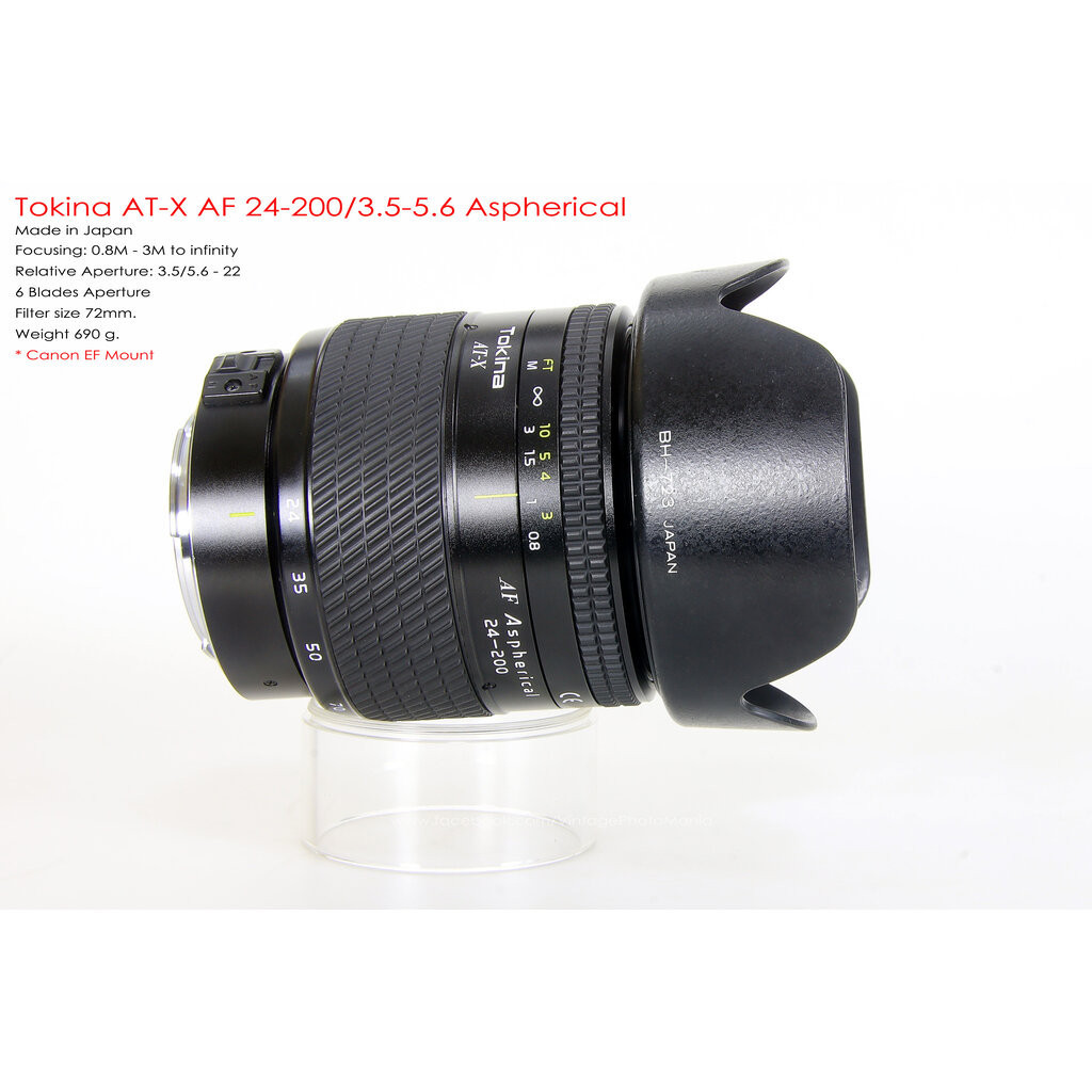 Tokina AT-X AF 24-200/3.5-5.6 Aspherical[IF] *Canon EF Mount