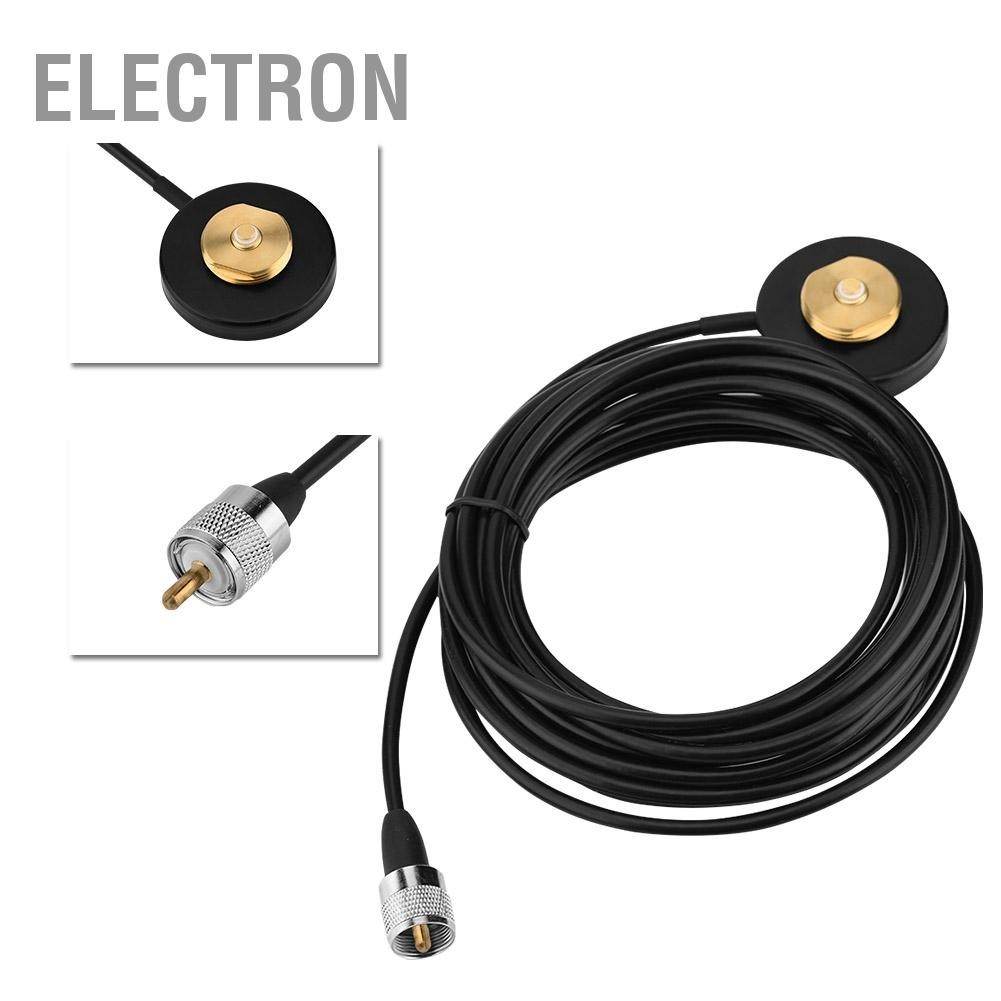 Electron UHF / VHF NMO Mount ฐานแม่เหล็กสำหรับเสาอากาศวิทยุเคลื่อนที่ ...