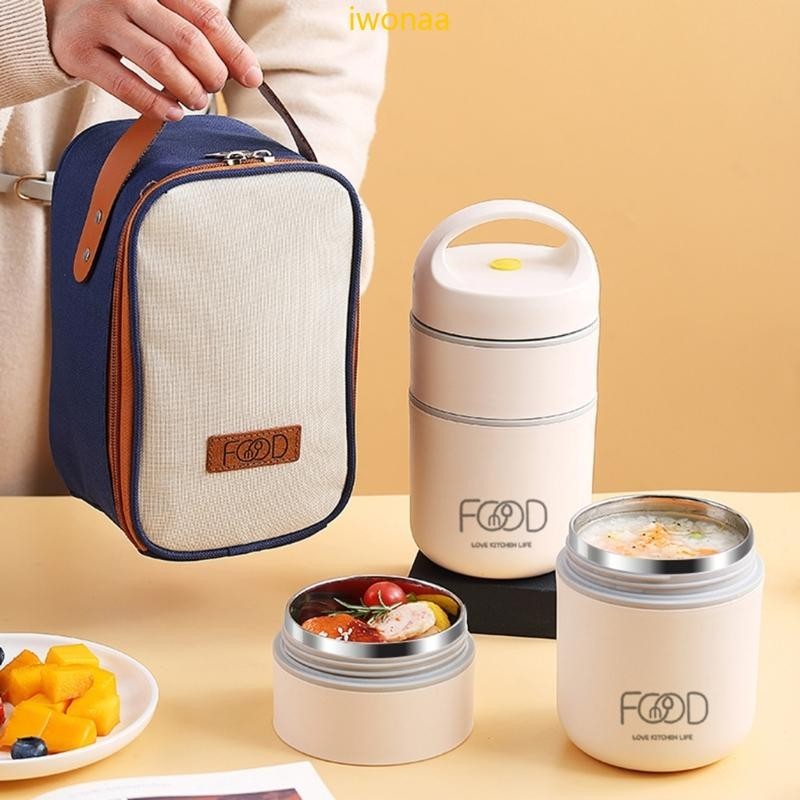 Iwo Thermal-Bento Stackable Container for Work School Camping-Snack ...