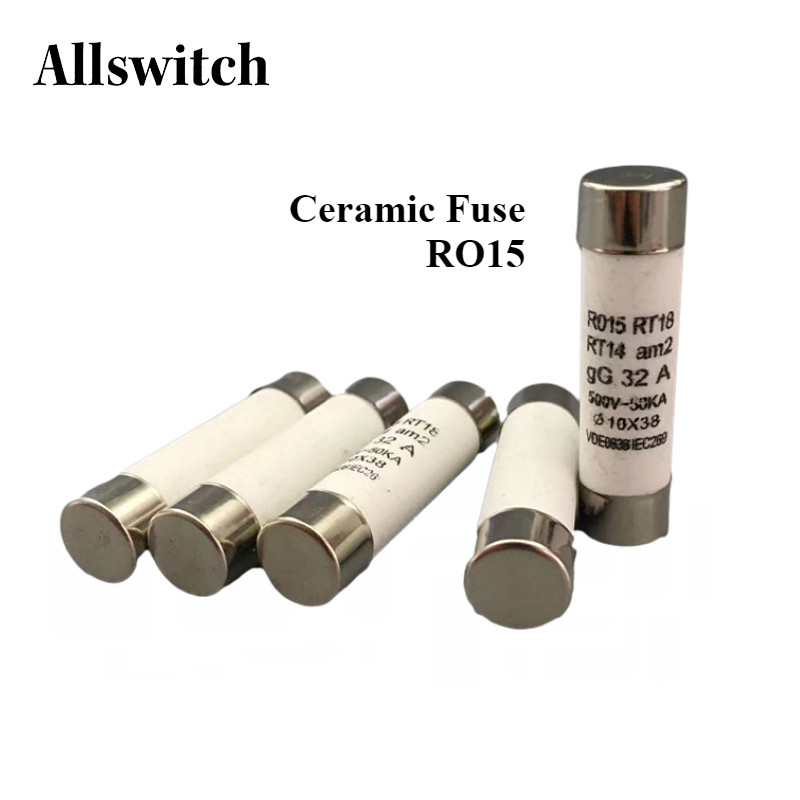 5 ชิ้น RO15 ฟิวส์เซรามิค R015 10x38 มิลลิเมตร 500 โวลต์ 1A 2A 3A 4A 5A ...