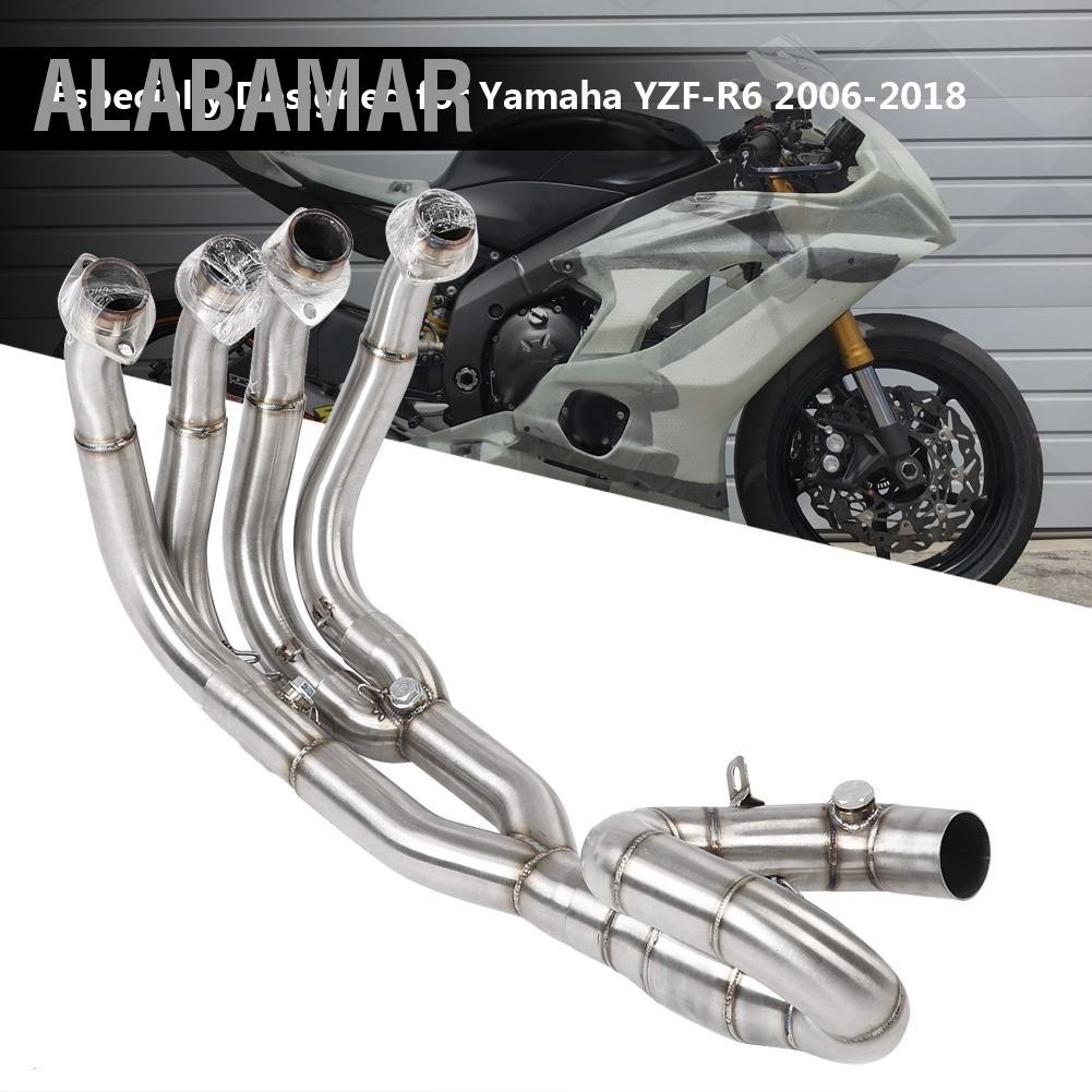 ALABAMAR เชื่อมต่อการเชื่อมโยงท่อด้านหน้าช่องระบายไอเสียรถจักรยานยนต์ ...