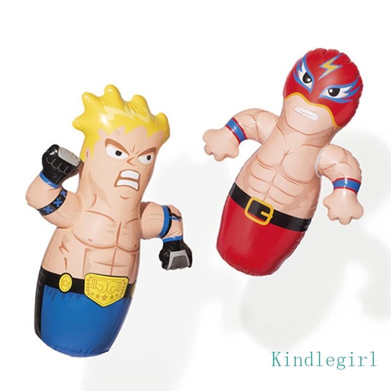 Hsv Blow Up Inflatable Boxer Tumbler Punching Bag เด็ก Sandbag Home Gym ...