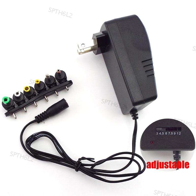 thumbnail image 2 of 12W AC 100V-240V Adapter DC 3V 4.5V 5V 6V 7.5V 9V 12V 1A Adjustable 2 of 14