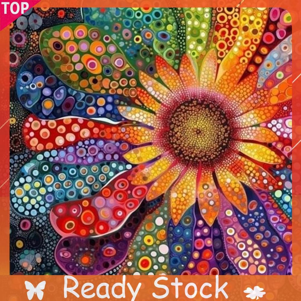 5d DIY เต็มรอบเจาะเพชรจิตรกรรมดอกไม้ชุดตกแต่งบ้าน Art Craft 40x40 ซม. ...