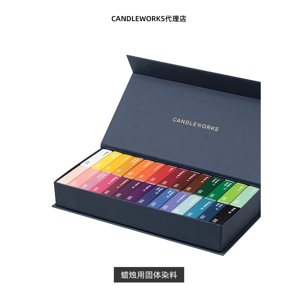 ชุดวัสดุทำเทียน DIY สีเทียนหอม CANDLEWORKS 28 สี สีขี้ผึ้งถั่วเหลือง ...