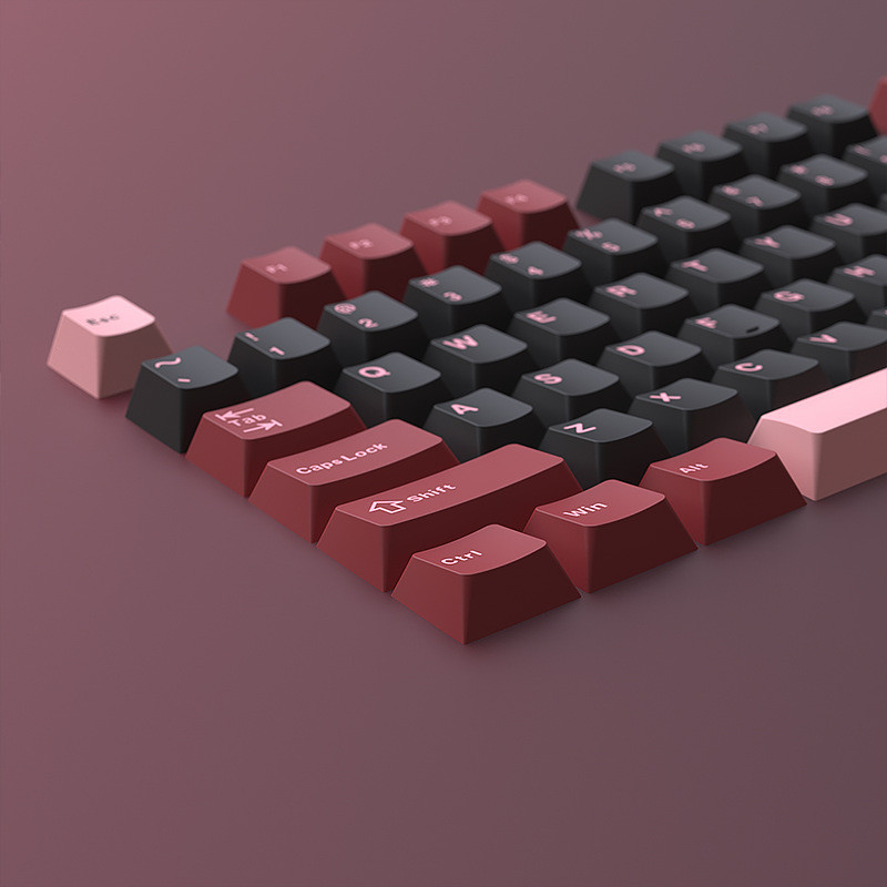 125 คีย ์ Queen of Spades Keycaps Cherry Profile Double Shot PBT Keycap ...
