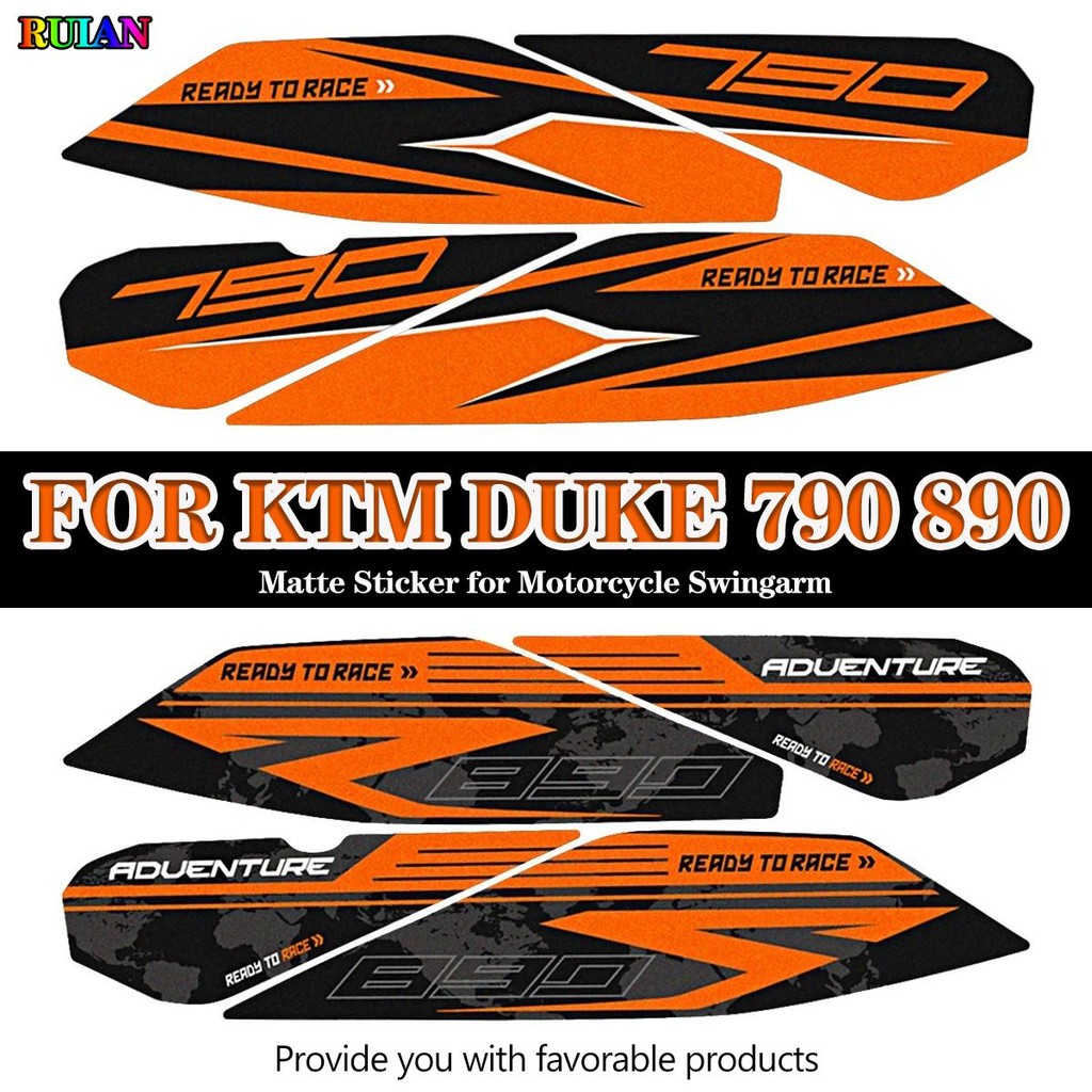 สําหรับ KTM DUKE 790 890 ด้านหลัง Rocker Arm Frosted สติกเกอร์เป็ดรถ ...