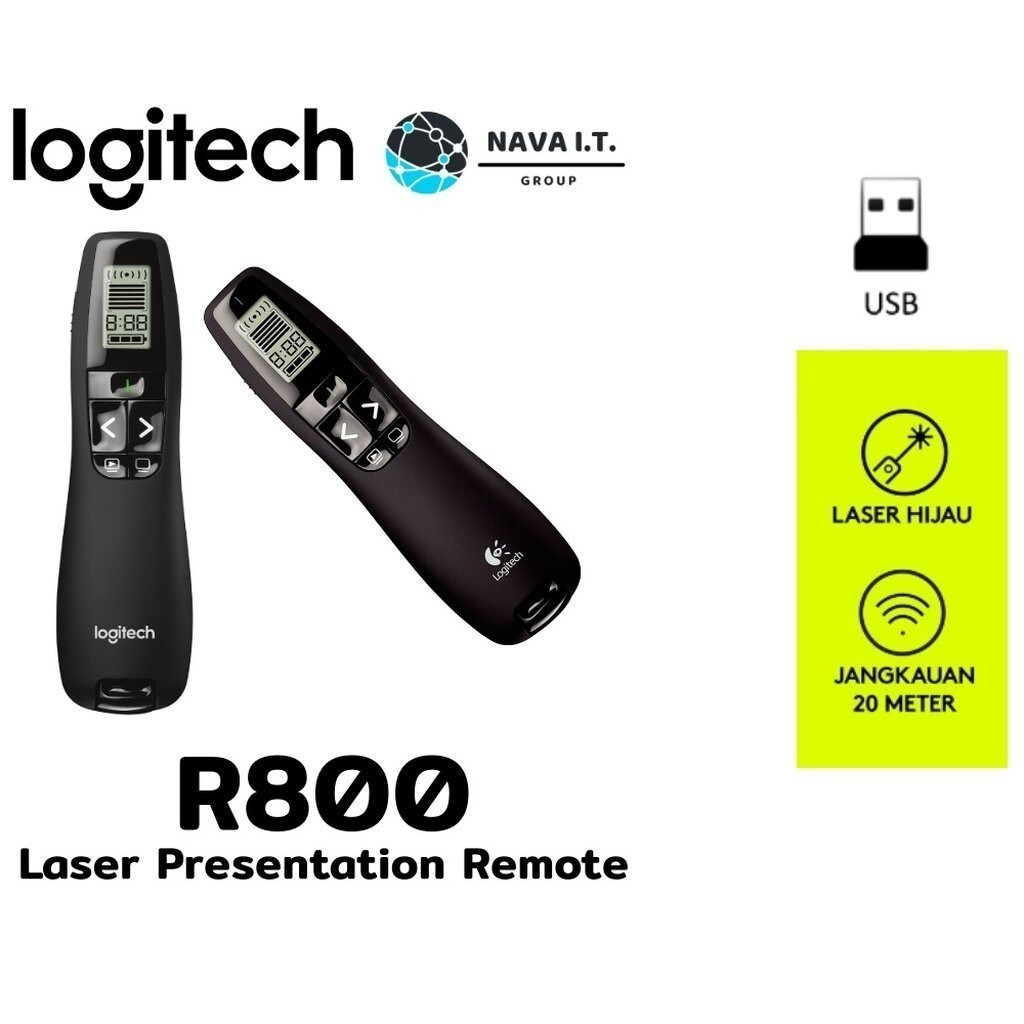 ⚡️กรุงเทพฯด่วน1ชั่วโมง⚡️ LOGITECH R800 LASER PRESENTATION REMOTE (รีโมท ...