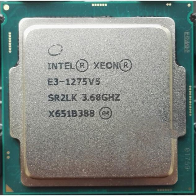 thumbnail image 2 of Intel Xeon E3-1240L V5 2.1GHz Quad-Core LGA 1151 Processor (SR2CW, 25W TDP) – Used 2 of 5