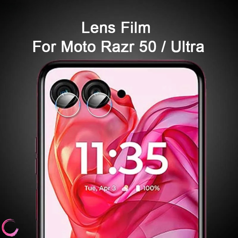 ตัวป้องกันเลนส์สําหรับ Motorola Moto Razr 50 / Ultra HD Clear Slim ฝา ...