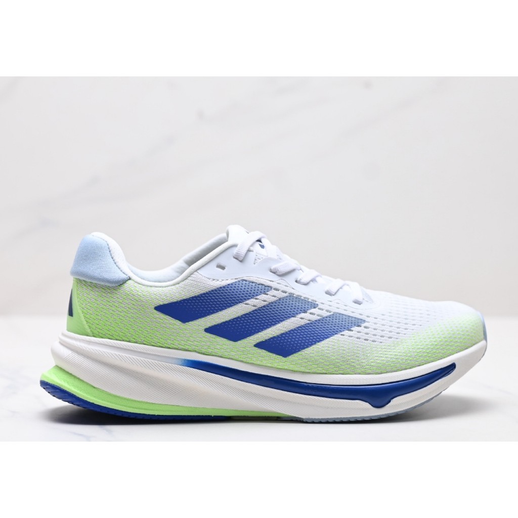 รองเท้าวิ่งชาย adidas Supernova Rise M สีขาว Wonder สีน้ำเงิน สีเขียว ...
