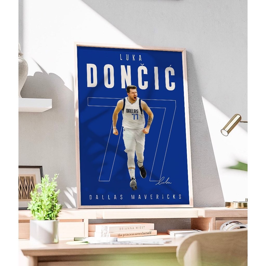 โปสเตอร์บาสเก็ตบอล ️ Luka Doncics Painting - ผู้เล่น NBA - ภาพวาดติด ...