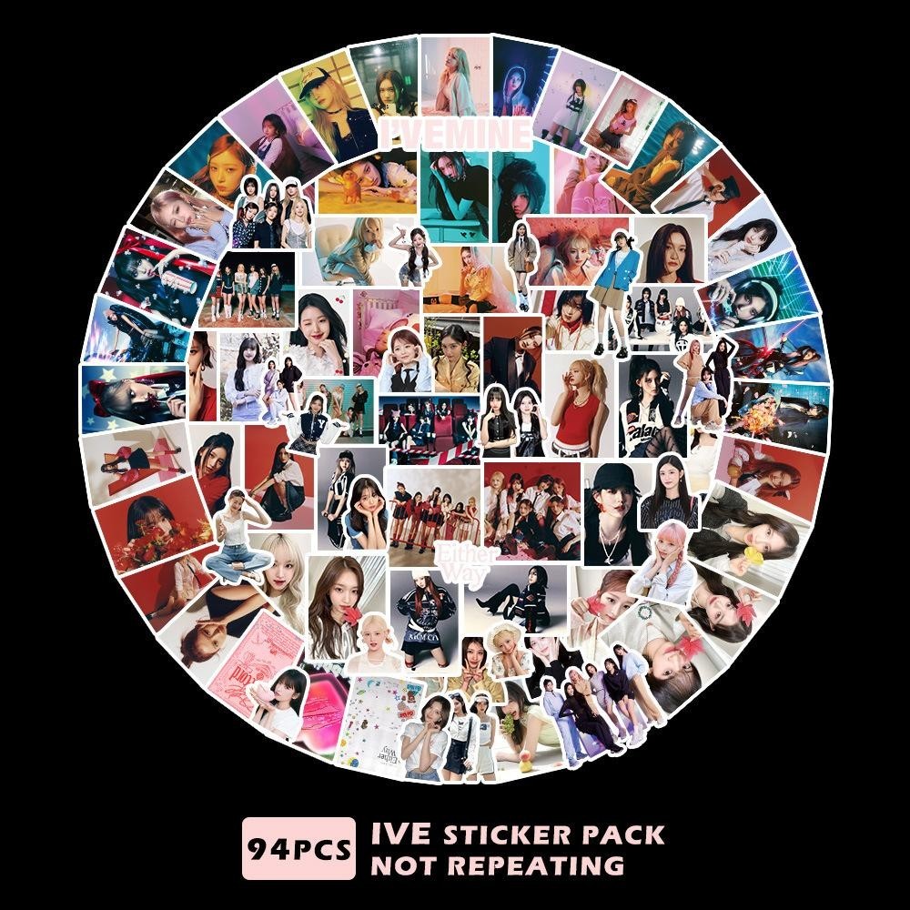 สติ๊กเกอร์ ไอฟ์ Sticker IVE I'VE MINE 94 ใบ/ถุง ขนาด 2-8cm | Shopee ...