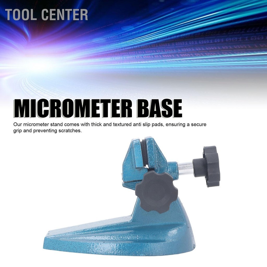 Tool Center ขายึดไมโครมิเตอร์เหล็ก Dual Non Slip Stable Micrometer Base ...
