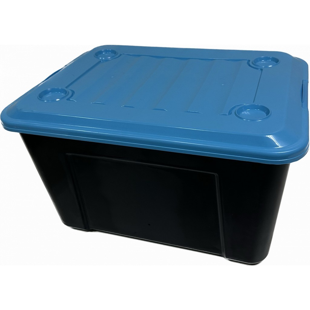 Electrol_Shop KPC กล่องพลาสติกล้อเลื่อน 55 ลิตร 41x57x33cm. รุ่น BOX#55 ...