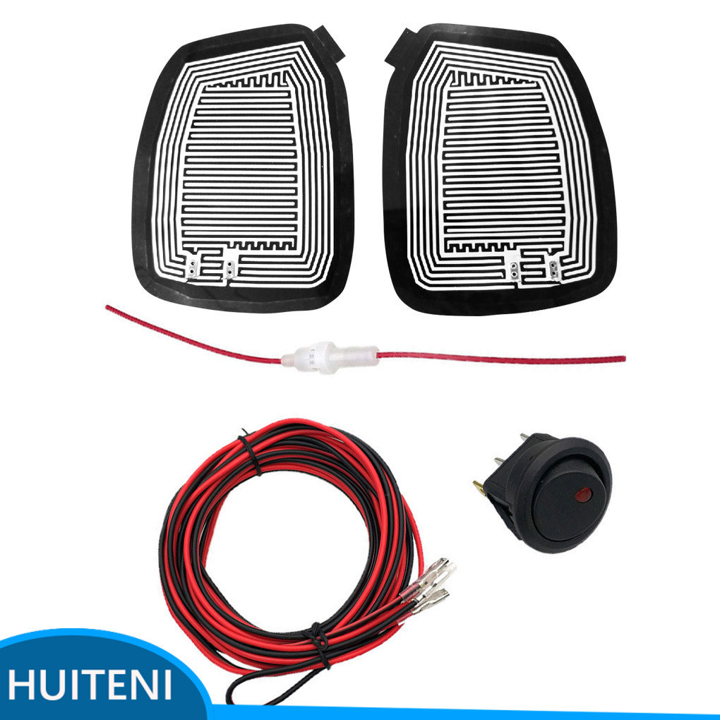 1/2/3 2 ชิ้นรถด้านหลังดูกระจกอุ่น Pad Quick Warm Defoggers เบาะกระจกมอง ...
