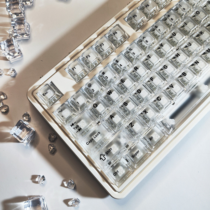 Keycap mechanical keyboard PC transparent keycap frosted anti ...