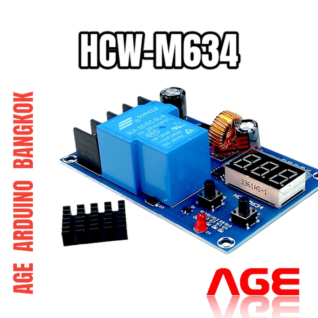 HCW-M634 โมดูลชาร์จแบตเตอรี่ลิเธียม Battery Charger Control Module DC 6 ...
