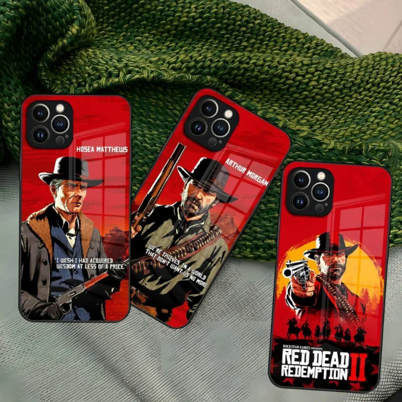 BK-1 Red Dead Redemption RDR 2 เคสโทรศัพท์สําหรับ Iphone 17,15 14 13 12 ...