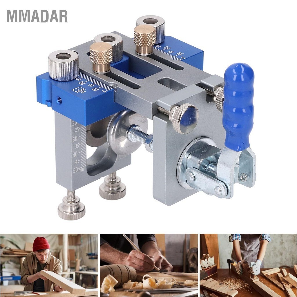 MMADAR Dowel Jig Kit 3 ใน 1 Pocket Hole Jigs ชุดปรับไม้ข้อต่อเจาะคู่มือ ...