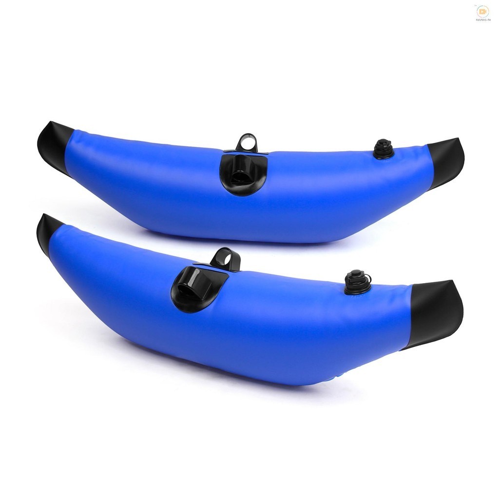 Ftth 2 ชิ ้ นเรือคายัค PVC Inflatable Outrigger ลอยเรือคายัคเรือตกปลา ...