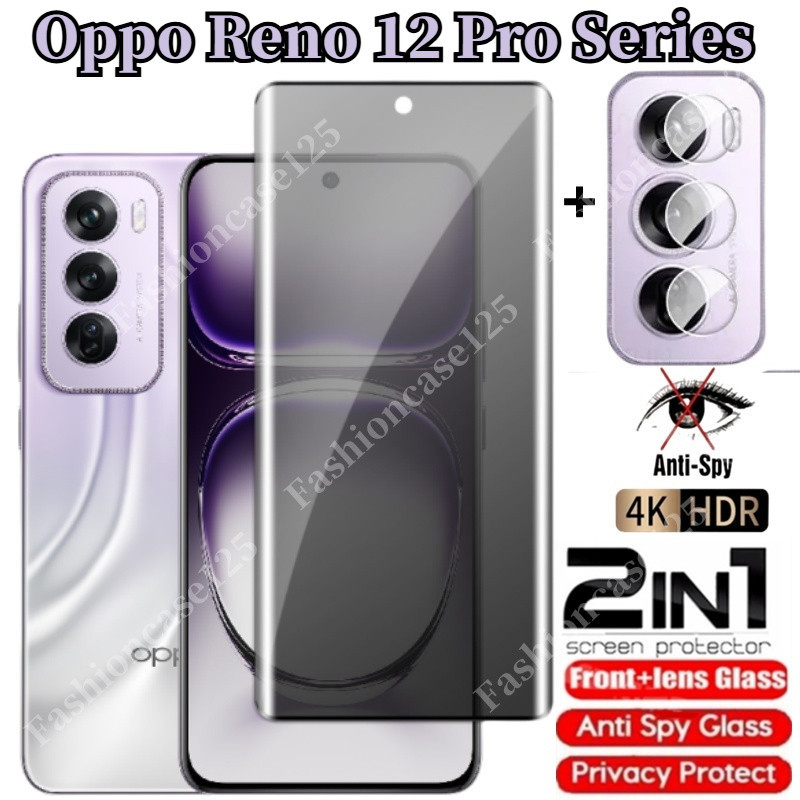 Oppo Reno 12 Pro Reno12 5G 2024 โค้งส่วนตัวกระจกนิรภัยคลุมทั้งหมดปกป้อง ...