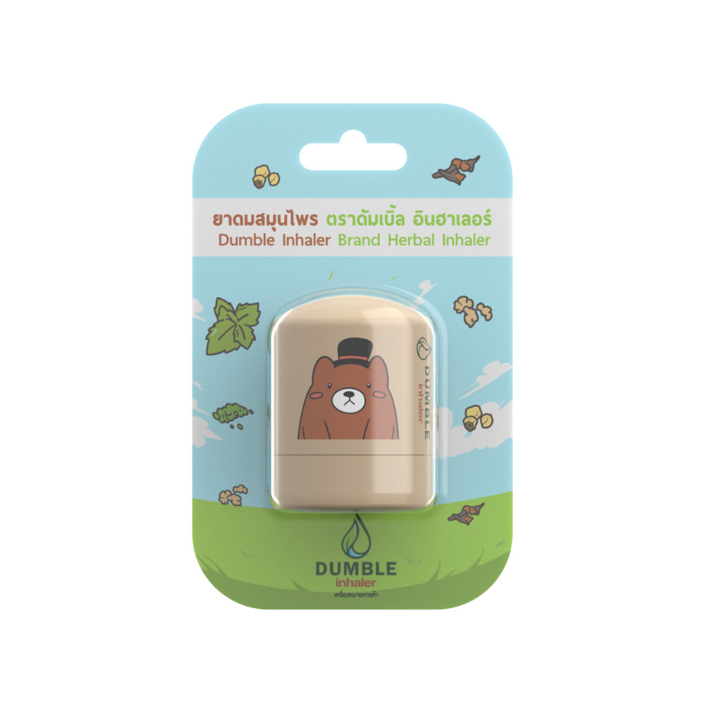 Dumble inhaler ยาดมดัมเบิ้ล ยาดม 2 รู / แบบกระปุก ยาดมน่ารักๆ 6 ลายให้ ...