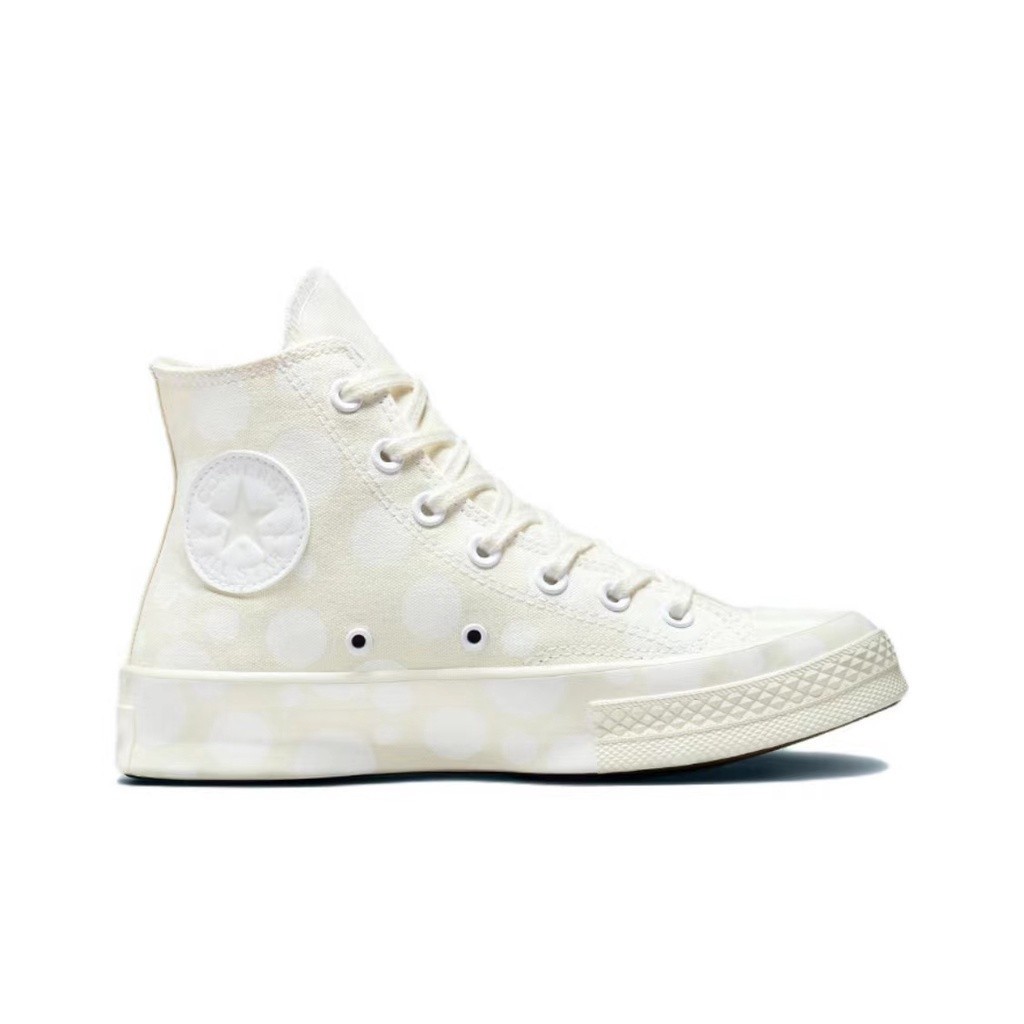 Polka dot converse high tops discount