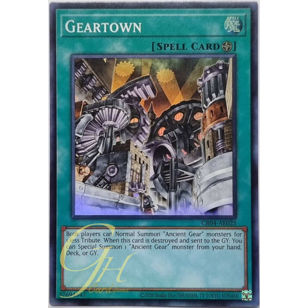 Yugioh [CR04-AE025] Geartown (Super Rare) | Shopee Thailand