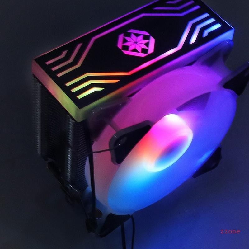 Zzz Low Profile CPU Cooler สําหรับ LGA แชสซีที่มีสีสันหม้อน้ํา 4 ...