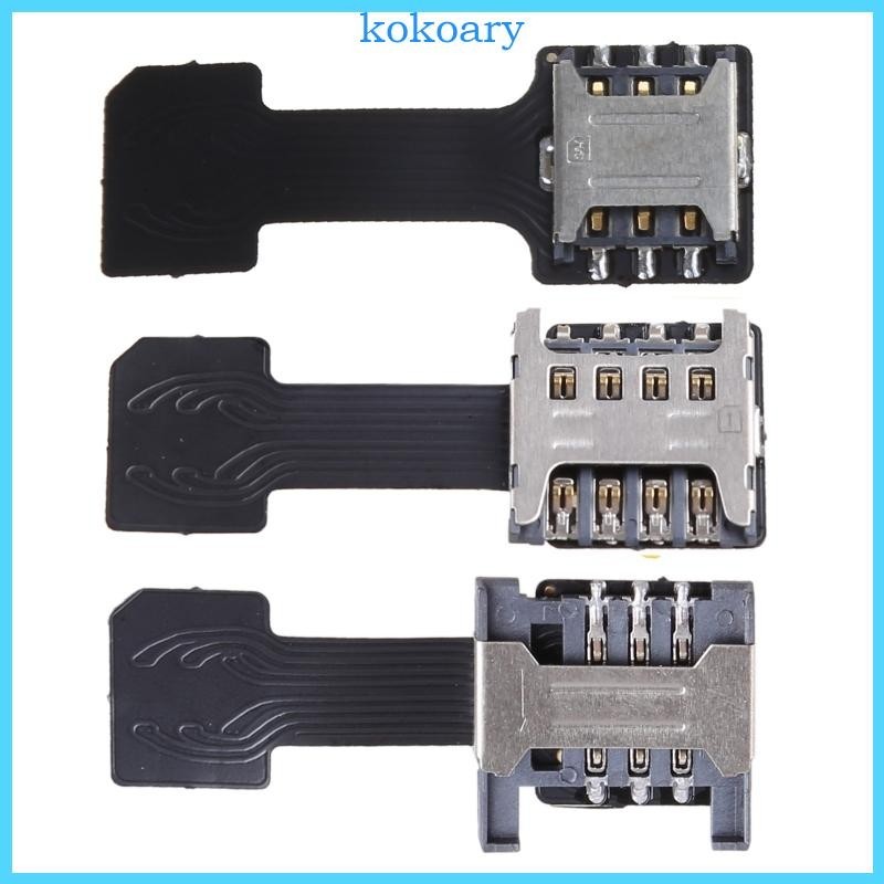 Hybrid Double Dual SIM Card Adapter for Android Phone Extender for Nano ...