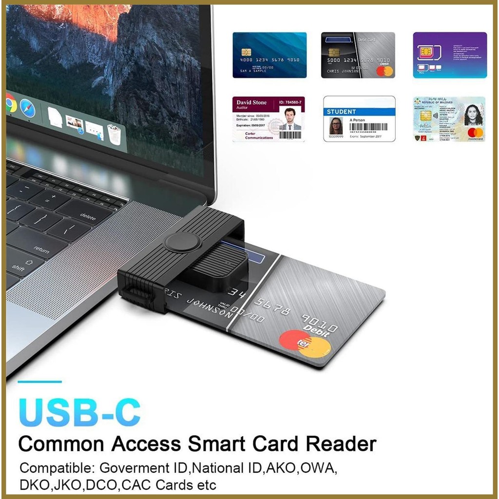 เครื่องอ่านการ์ดอัจฉริยะ Square Double Authentication เครื่องอ่านการ ...