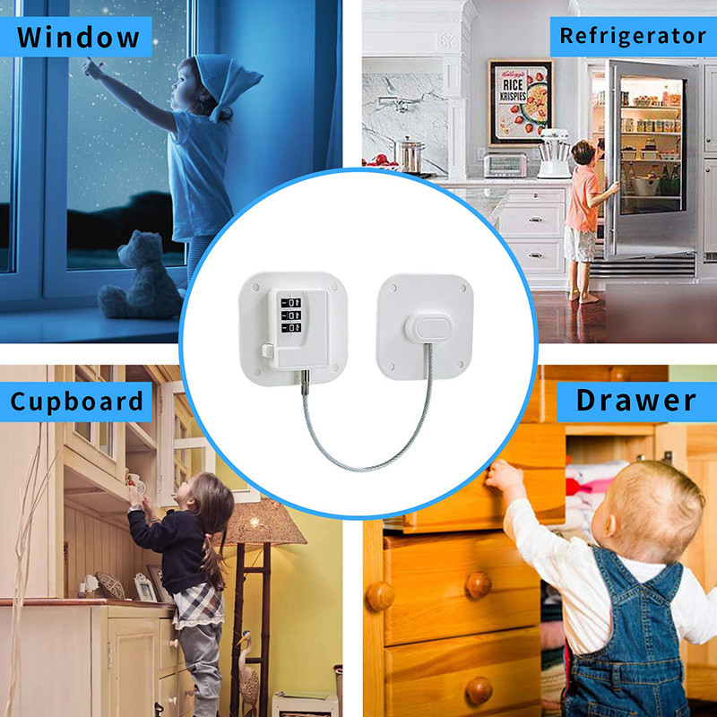 Fridge Lock Child Safety Fridge Lock with Digital Password Strong ...