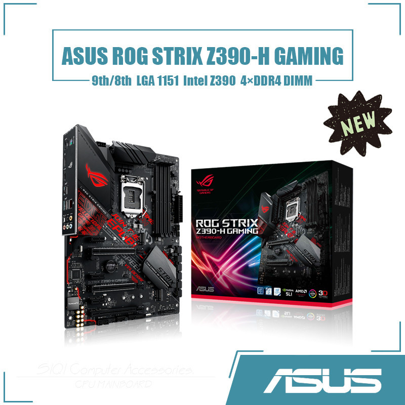 Asus ROG STRIX Z390-H เมนบอร์ดสําหรับเล่นเกม LGA 1151 4xDDR4 DIMM ใช้ ...