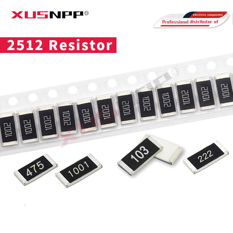 50 ชิ้น 2512 ชิป SMD ตัวต้านทานคงที่ 1 วัตต์ 0.1R 0.01R 0.05R 0.001R 0 ...