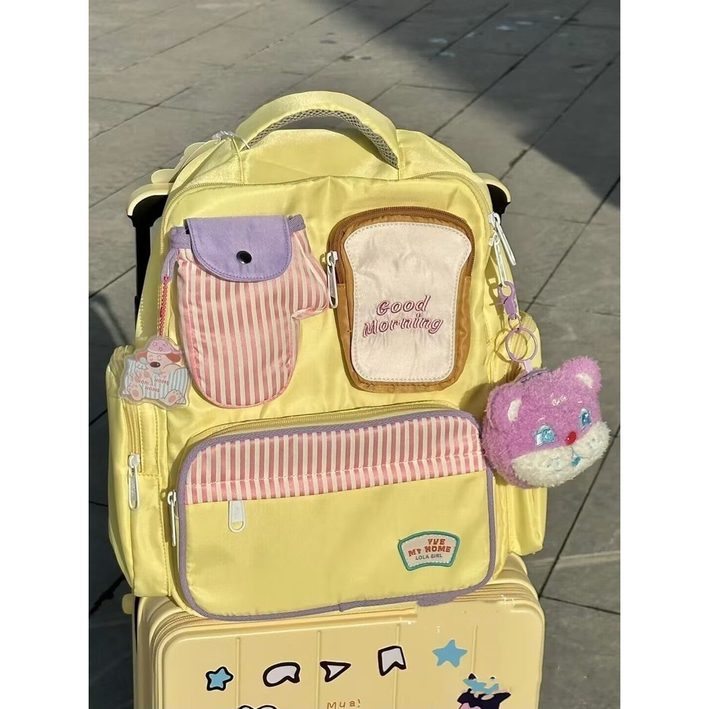 Campus {Good Morning Toast Backpack } กระเป ๋ านักเรียนน ่ ารักความจุ ...