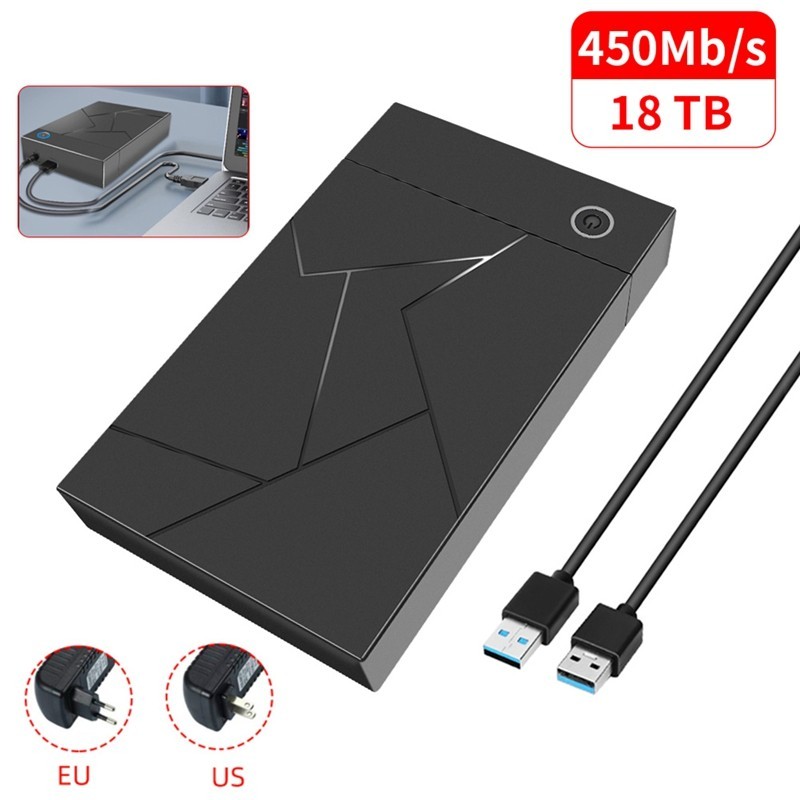 delfijpoed3.5 นิ้ว HDD Enclosure USB 3.0 ถึง SATA Hard Drive Case SSD ...