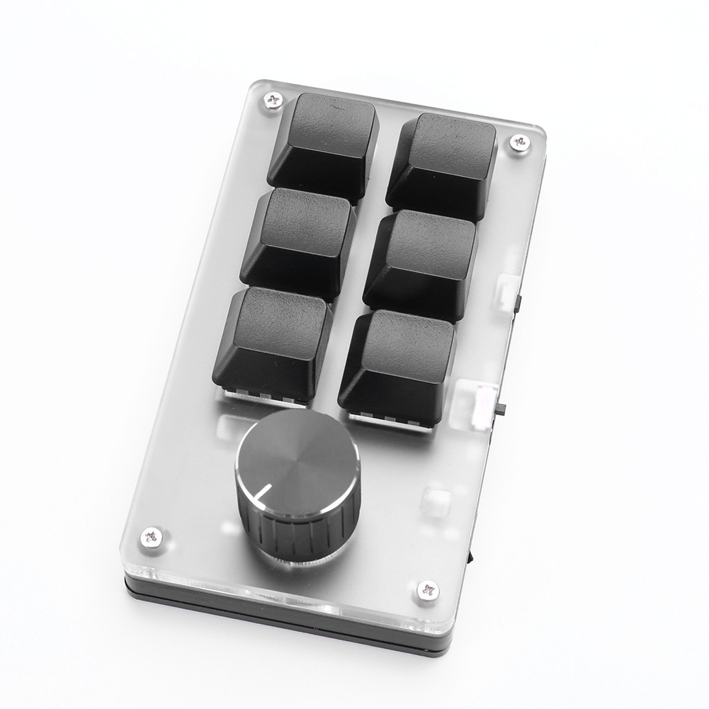 6 Key 1 Knob Programming Macro Custom Knob Keyboard RGB Mechanical ...