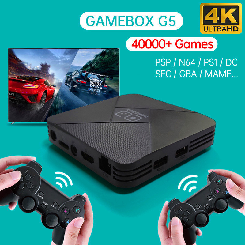 พร ้ อมสต ็ อก B-01 คอนโซลเกม G5 ผ ่ าน Magic BOX PSP Home Arcade GAME ...