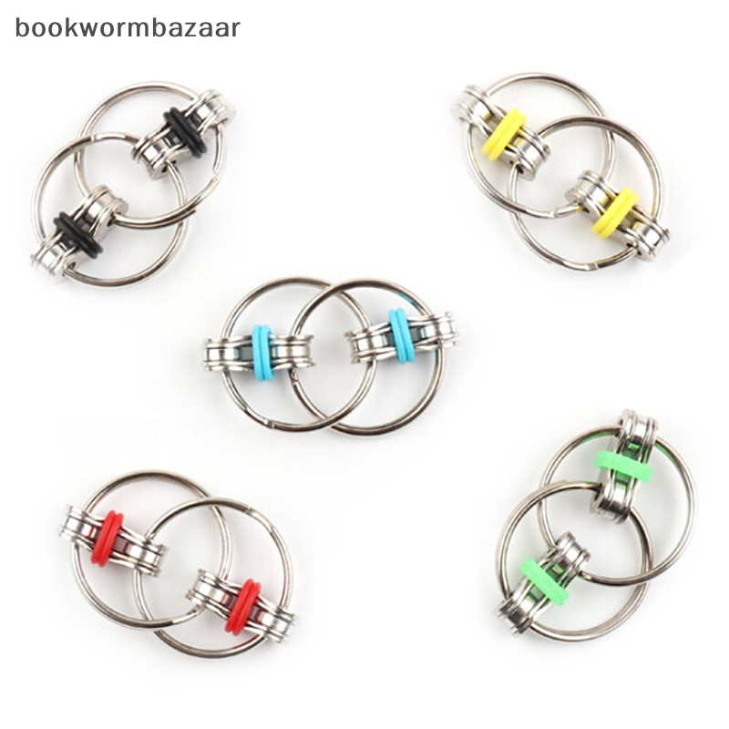 [bookwormbazaar ] Hot Flippy Chain Ring Fidget Toy Hand Spinner ความ ...
