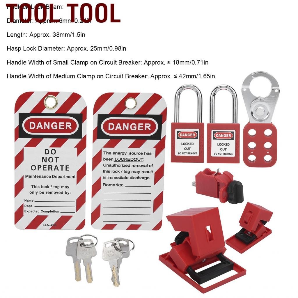 Tool Tool ไฟฟ้า Lockout Tagout Kit Circuit Breaker ล็อคกุญแจล็อคความ ...