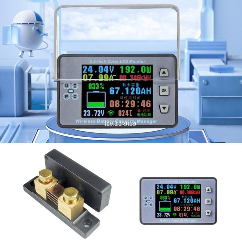 【MT 】 Charge Discharge Multimeter Monitor DC8-100V Multimeter ...